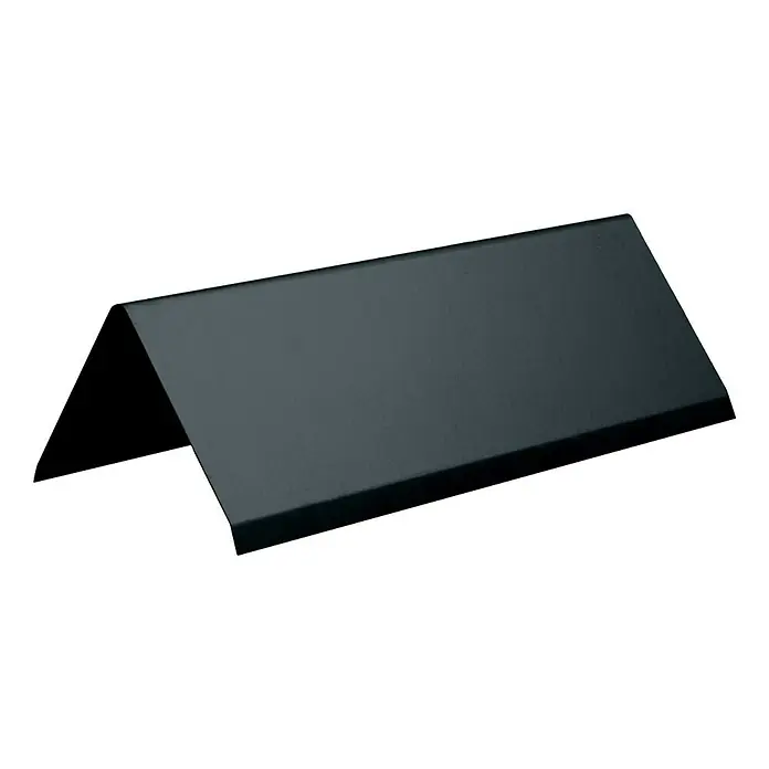 Sarei Firstblech - Zuschnittbreite: 168 mm, Länge: 2.000 mm, Aluminium, Anthrazit - Linke Seitenansicht