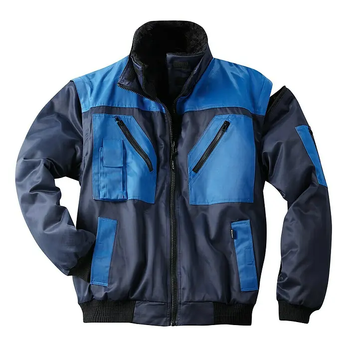 Piloten-Blouson - XXXL, Navy/Royalblau - Vorderansicht