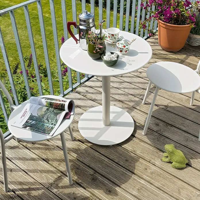 Sunfun Finja Balkontisch rund - 60 cm, Stahl