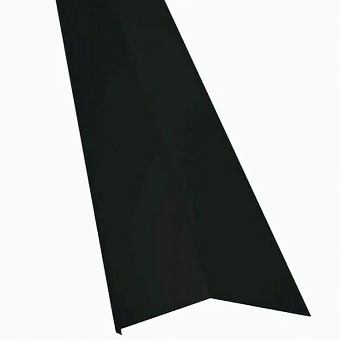 Probau Schürze für Dachrinne - Schwarz, 100 x 10,8 cm, Stahl - Vorderansicht
