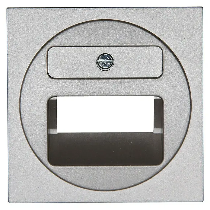 Voltomat Verona UAE-afdekraam - Zilver, Kunststof, Inbouw - Vooraanzicht