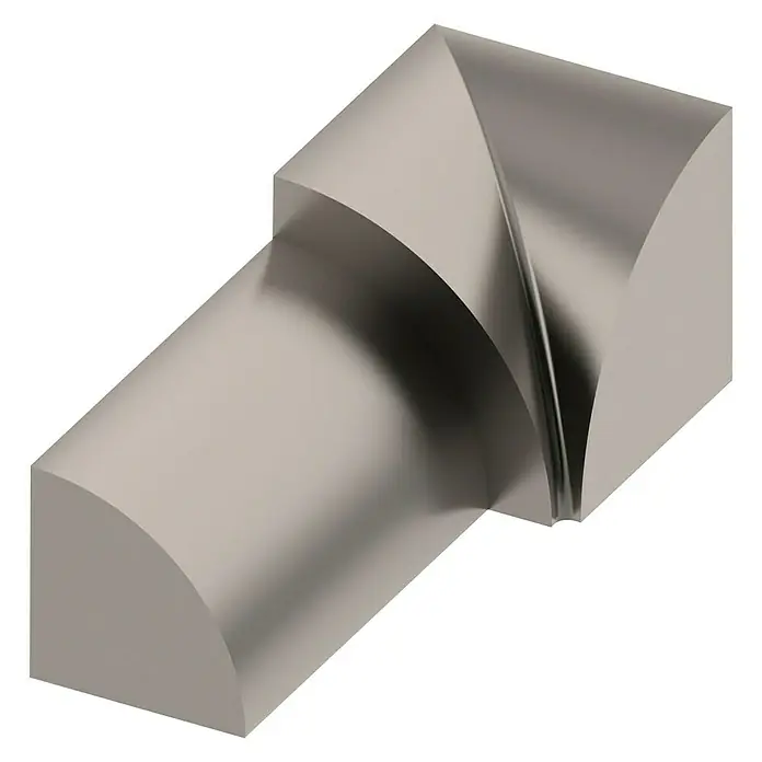 Viertelkreis-Inneneck - Edelstahl, Silber, Höhe: 8 mm - Linke Seitenansicht