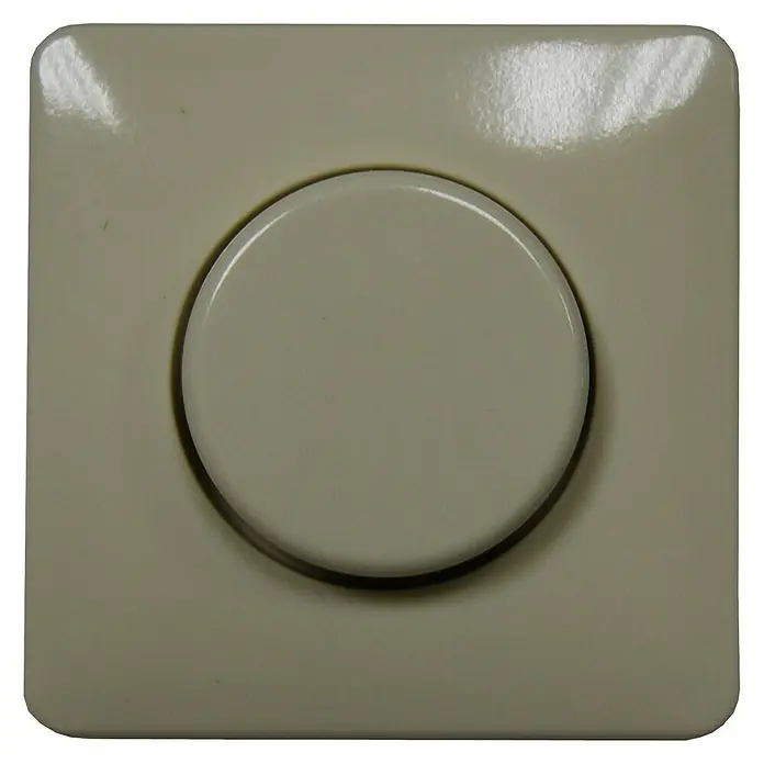 Jung CD 500 Dimmerabdeckung - Weiß, Kunststoff, Unterputz - Vorderansicht