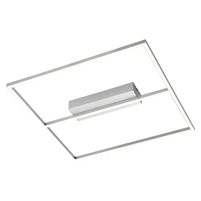 Paul Neuhaus Inigo LED-Deckenleuchte - 34 W, L x B x H: 45 x 45 x 5 cm, Silber, Warmweiß - Ansicht von unten