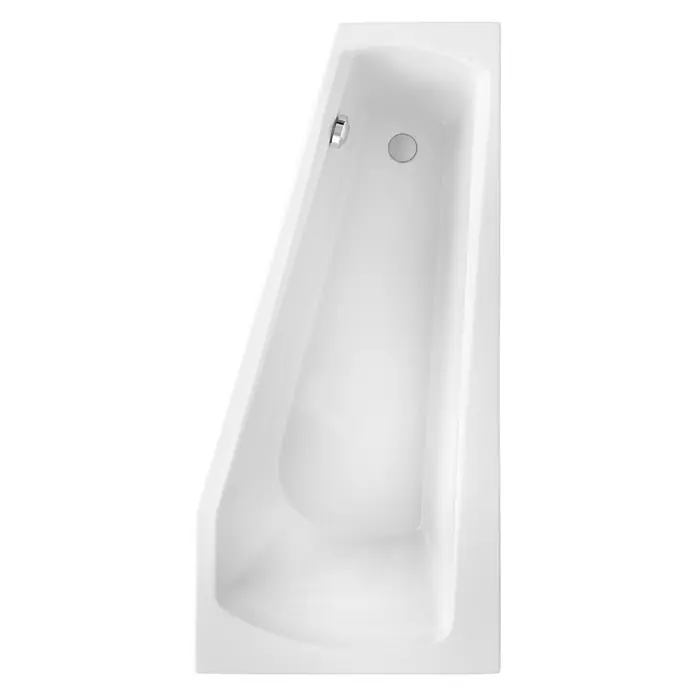 Ottofond Badewanne Bari Mod. A - Rechtsseitig, 160 x 75 cm, Sanitäracryl, Weiß - Ansicht von oben