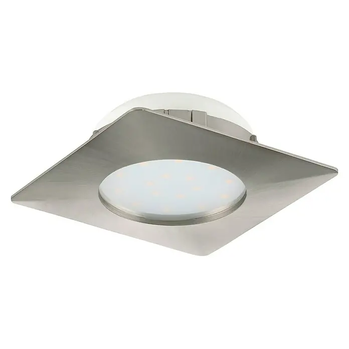 Tween Light Led-inbouwverlichting - 12 W, Warm wit, 102 x 102 mm, Nikkel mat