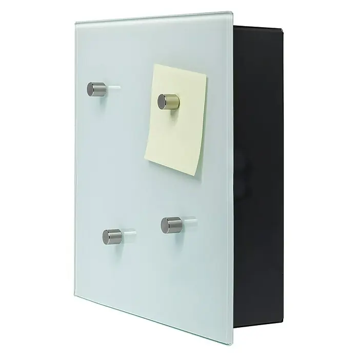 Portaferm Schlüsselbox Quadrato - Anzahl Haken: 8 Stk., 5,5 x 24 x 24 cm
