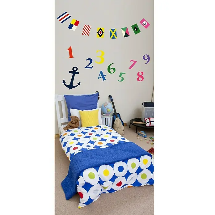 Vinilo de pared Navy - Marine & Banderas, 24 x 68 cm - Foto ambiente
