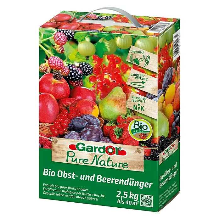 Gardol Pure Nature Bio-Obst- & Beerendünger Bio - 2,5 kg, Inhalt ausreichend für ca.: 40 m²