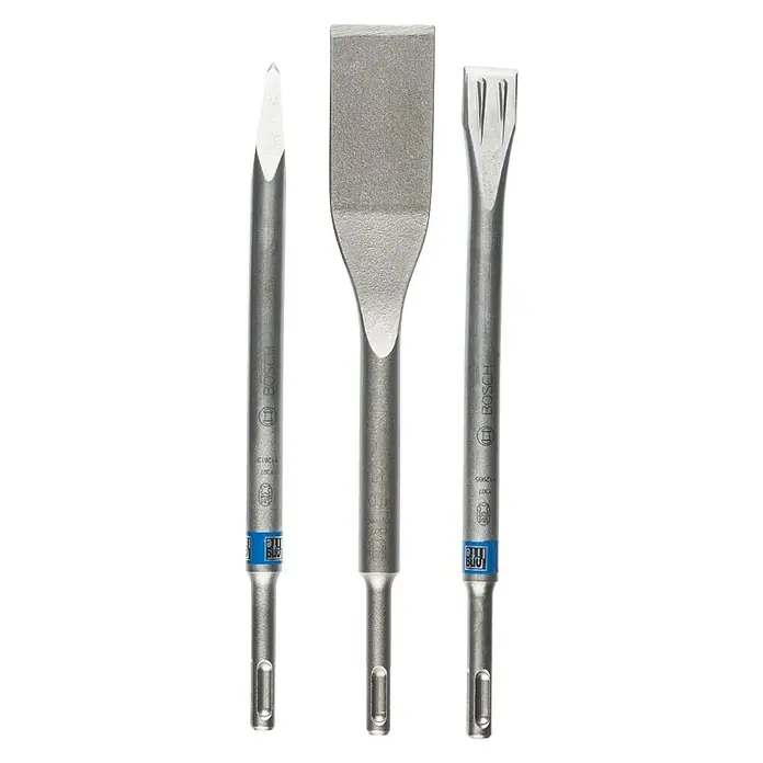 Bosch Beitelset Long Life - 3 -delig - Vooraanzicht