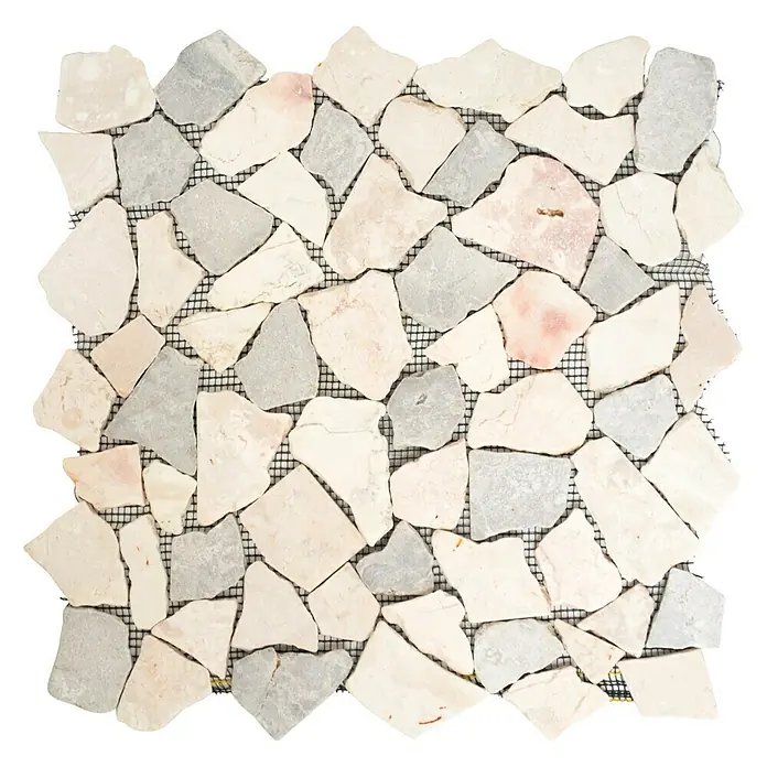 Mosaikfliese Mix CIOT 30/4013 - 31,6 x 31,6 cm, Grau, Matt - Ansicht von oben
