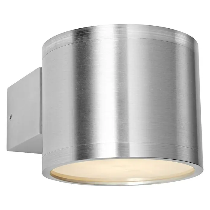 Voltolux Alu-Design Aplique de pared Meran - 33 W, L x An x Al: 12 x 9 x 7,2 cm, Plateado, G9