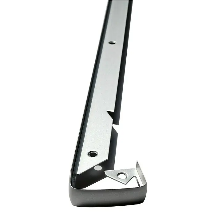 CUCINE Pilzprofil - 64 x 3,8 cm, Silber - Ansicht von oben