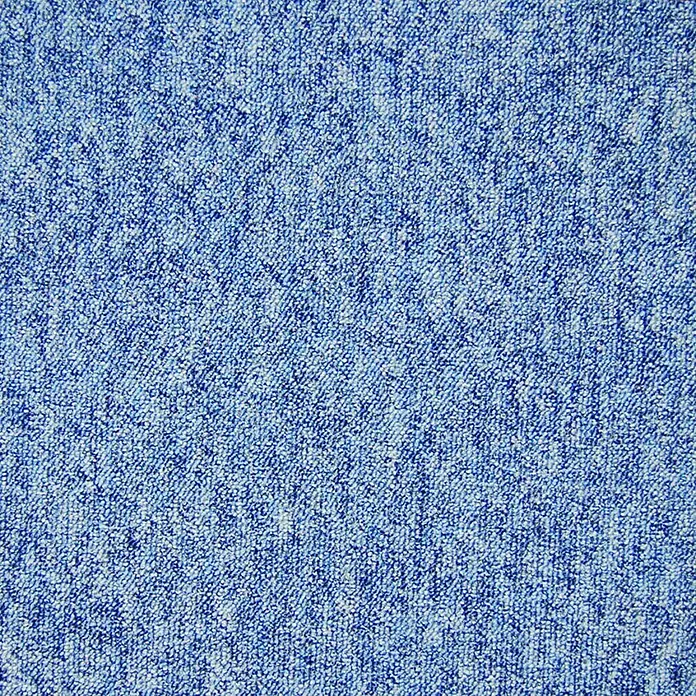 Teppichfliese Largo - Blau, 500 x 500 mm - Ansicht von oben