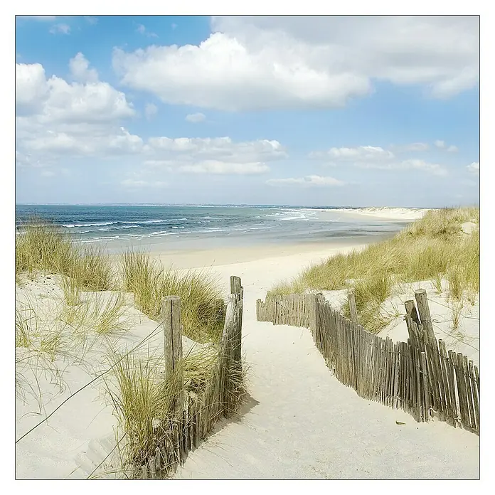 ProArt Maritime Glasbild - Sommertag II, B x H: 50 x 50 cm - Vorderansicht