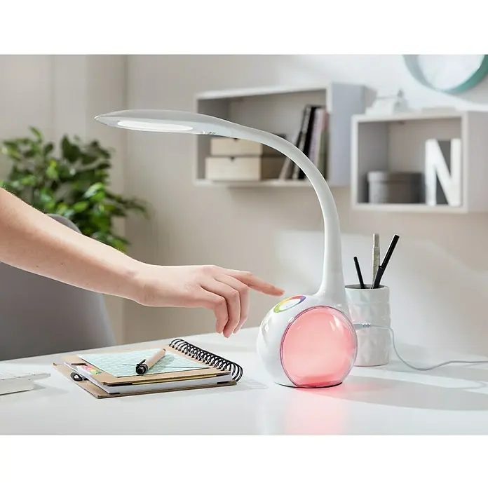 Globo Stolna LED svjetiljka - 5,2 W, D x Š x V: 30 x 13,5 x 53 cm, Bijele boje, Bijele boje dnevnog svjetla
