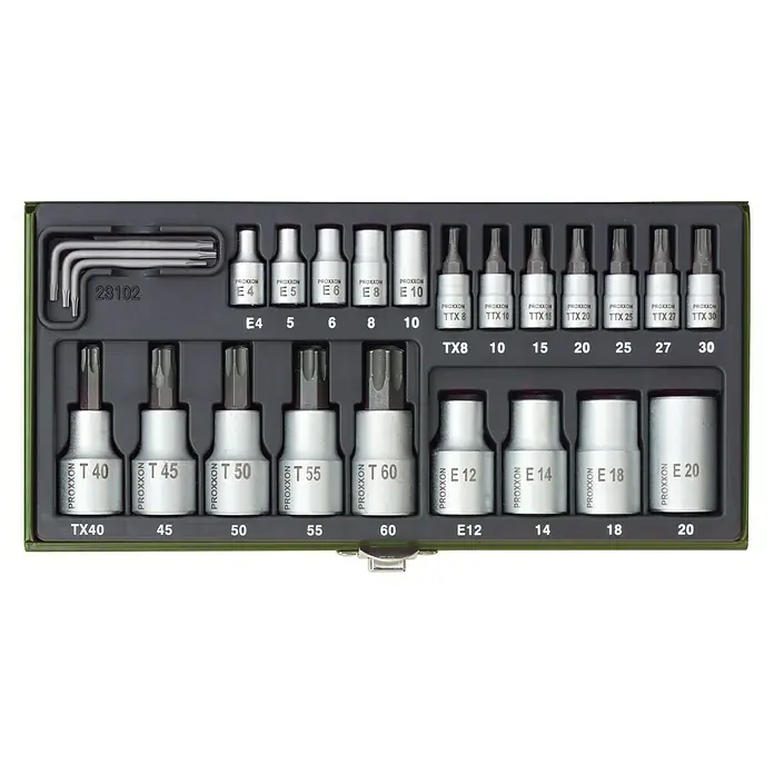 Proxxon Steckschlüssel-Satz TX - 24 -tlg.