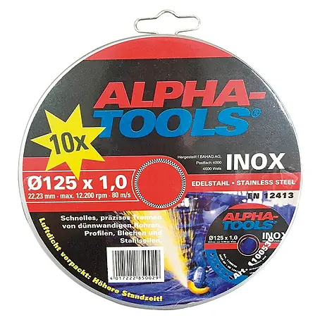 Alpha Tools  Trennscheibe Inox