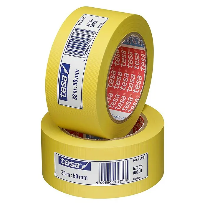 Tesa Abdeckband - 33 m x 50 mm, Gelb