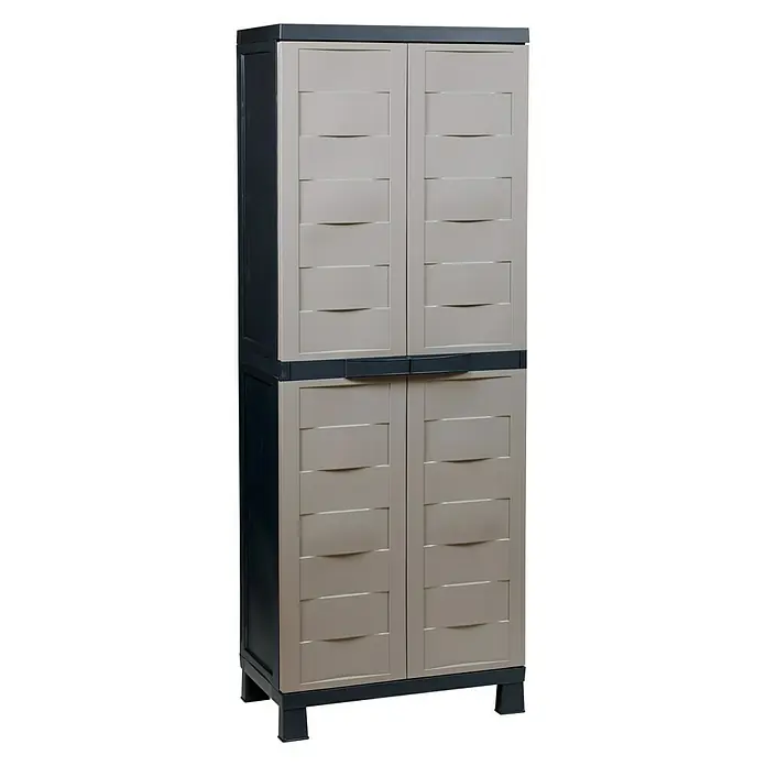Kunststoffschrank - L x B x H: 65 x 37 x 173 cm, Traglast: 20 kg/Boden