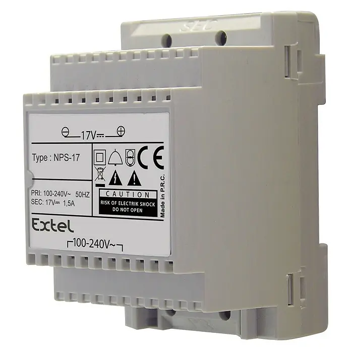 Extel Transformator - 1,5 VA, 100 - 240/17 V, Grau
