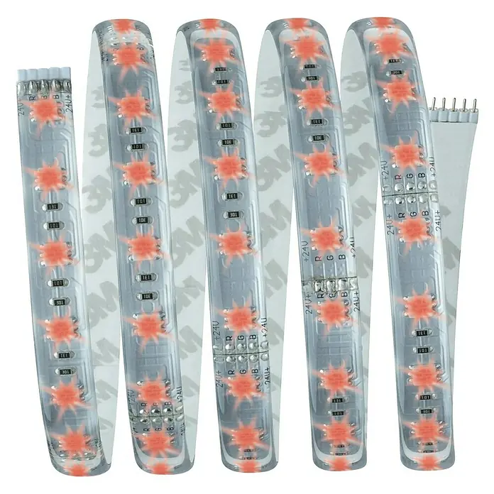 Paulmann LED-Band MaxLED Basisset RGB - 1,5 m, RGB-Farbsteuerung, RGB, 20 W, Einsatzbereich: Wohnzimmer - Vorderansicht