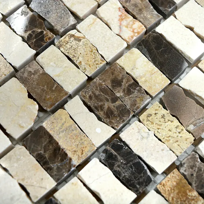 Mosaikfliese MOS M10/VH21 - 30 x 30 cm, Beige, Matt