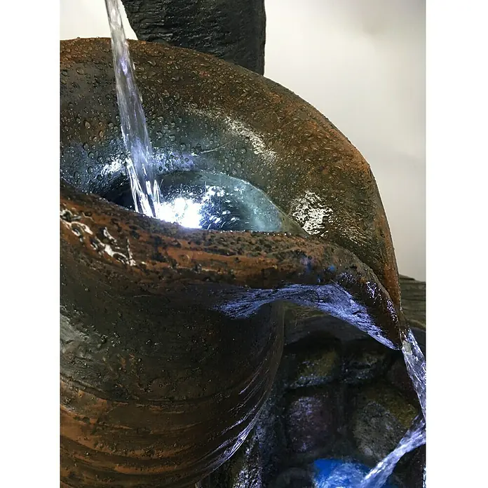 Silex Kunststeinbrunnen Meran - 75 x 70 x 150 cm - Detailaufnahme