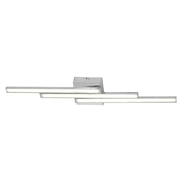 Honsel Leuchten LED-Deckenleuchte Mikado - 13,5 W, L x B x H: 70 x 11 x 5 cm, Chrom, Warmweiß - Vorderansicht