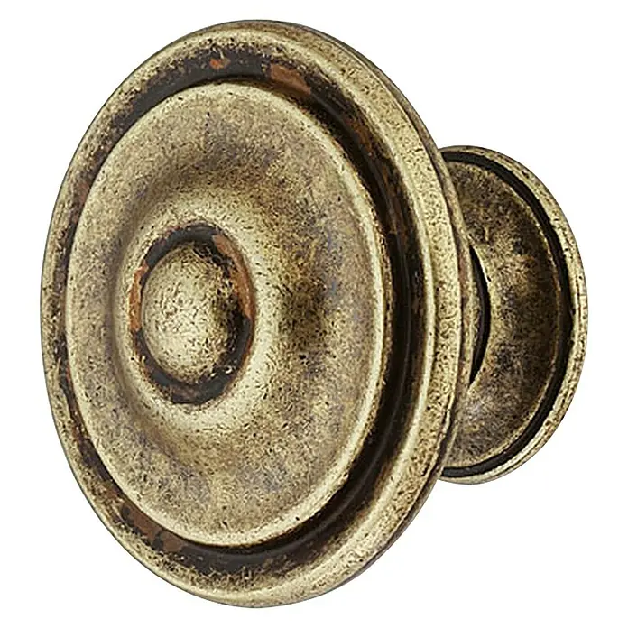 Okrugla ručka za namještaj - Ø x V: 36 x 26 mm, Ostalo, Smeđe boje - Pogled sprijeda