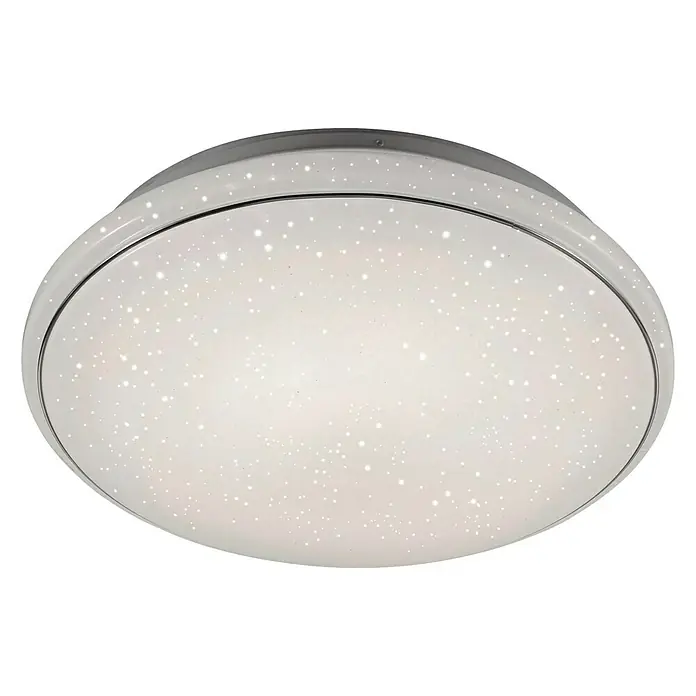 LeuchtenDirekt Okrugla stropna LED svjetiljka Jupiter - 28 W, Bijele boje, Topla bijela - Pogled odozdo