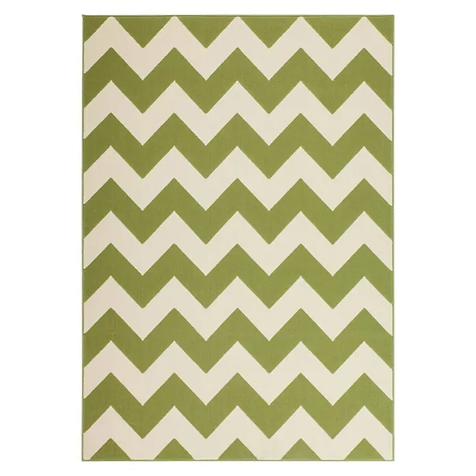 Kayoom Teppich Maroc 2085 - Grün, L x B: 150 x 80 cm, 100 % Polyester - Vorderansicht