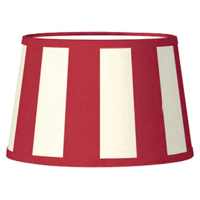 Home Sweet Home Lampenschirm Classic - Ø x H: 20 x 13 cm, Rot, Weiß, Stoff, Rund