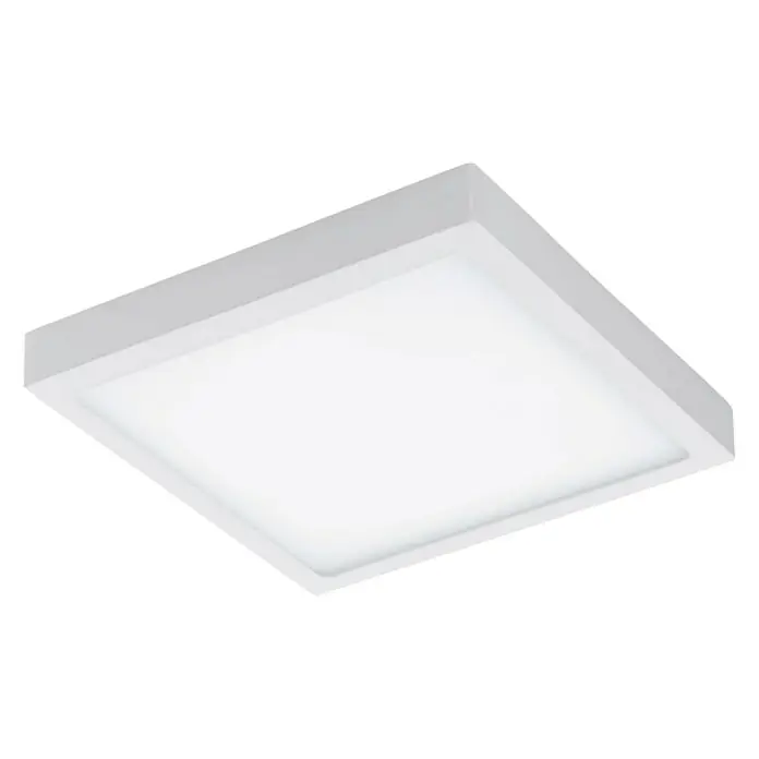 Eglo Plafón LED Fueva 1 - 24 W, Blanco, L x An x Al: 30 x 30 x 4 cm, Color de luz: Blanco neutro