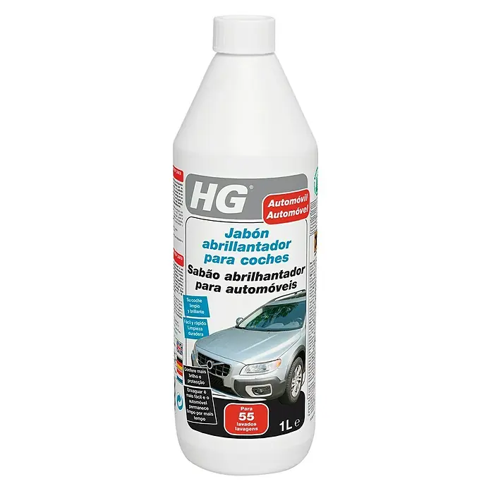 HG Detergente para automóvil con abrillantador - 1 l