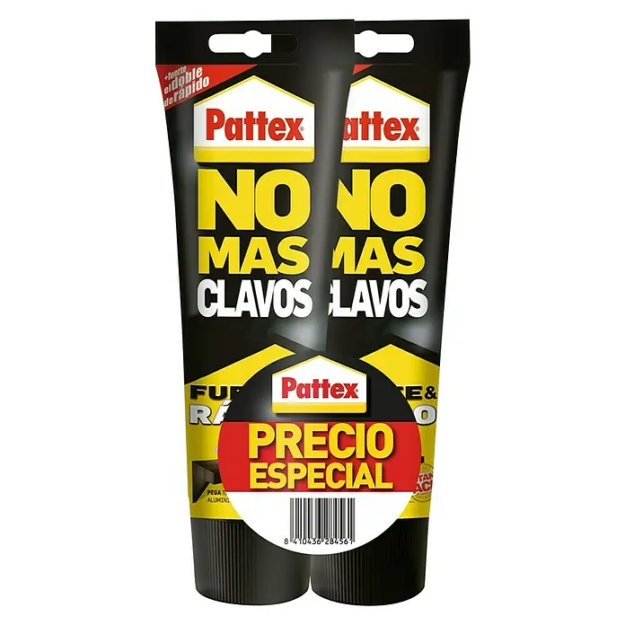 Pattex Adhesivo para montaje pack en tubo No más clavos - 2 x 250 g