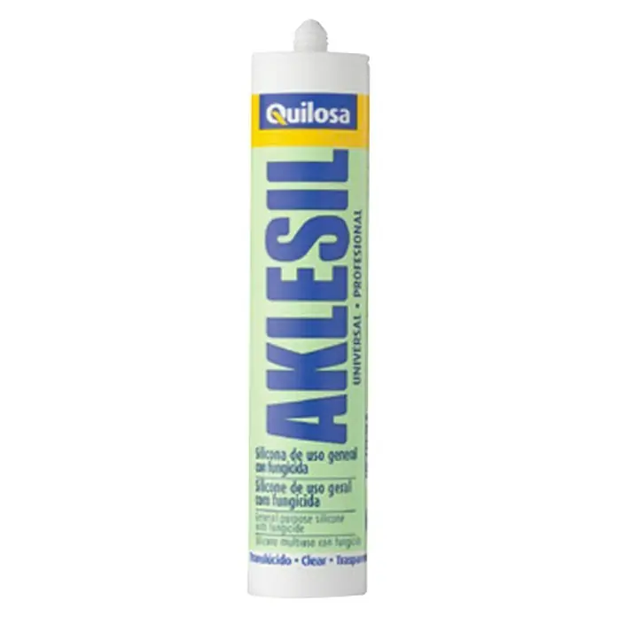 Quilosa Silicona Aklesil - Transparente, 280 ml