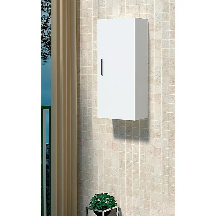 Armario colgante Franc - 19 x 37 x 74 cm, Blanco