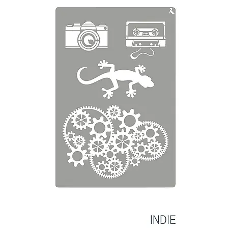 La Pajarita  Plantilla decorativa Stencil Indie