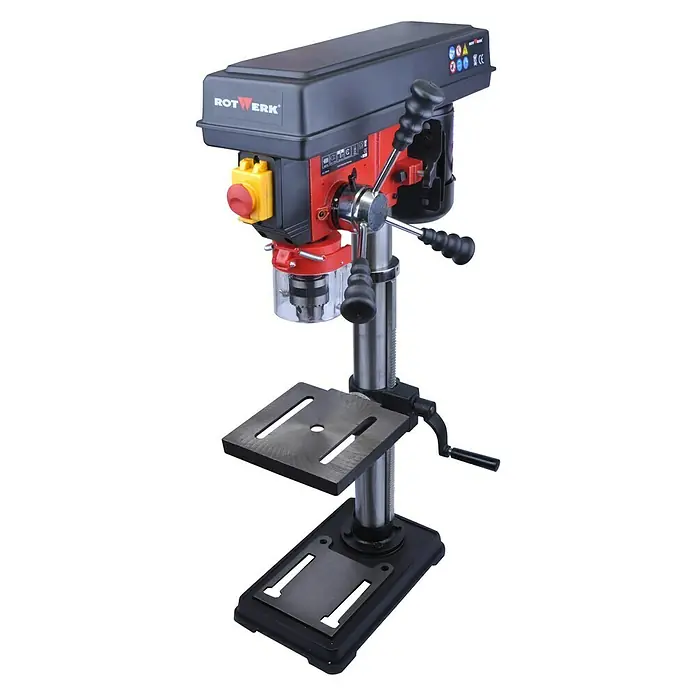 Rotwerk Tischbohrmaschine TB 16 - 400 W, Leerlaufdrehzahl: 180 U/min - 2.740 U/min - Vorderansicht