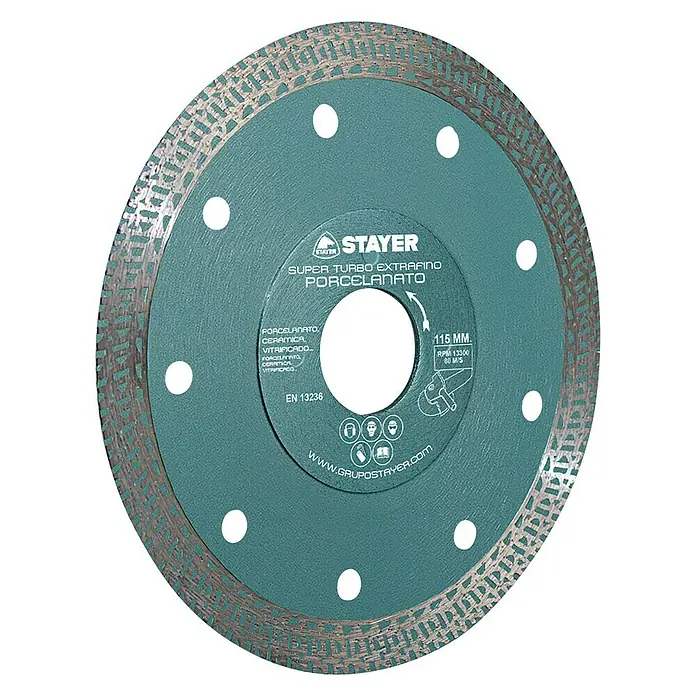 Stayer Disco de corte de diamante - Diámetro disco: 115 mm, Apto para: Gres porcelánico