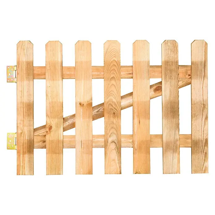 Forest-Style Puerta para el jardín Mustang - An x Al: 100 x 80 cm, Natural