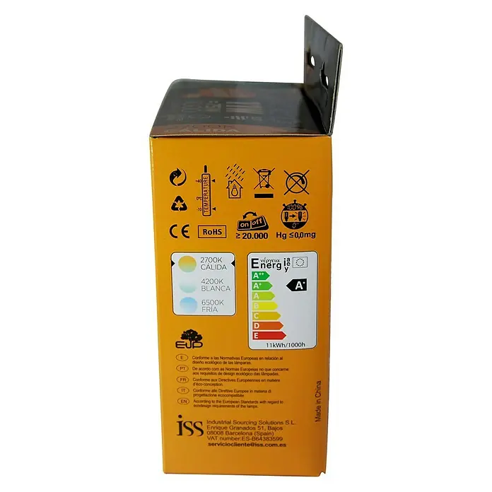 Sunmatic Bombilla LED - 2 uds., 11 W, Color de luz: Blanco cálido, No regulable
