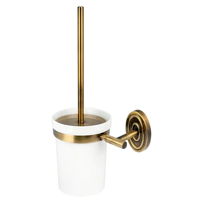 Bath Stage B-Gold Escobillero - Metal, Oro viejo