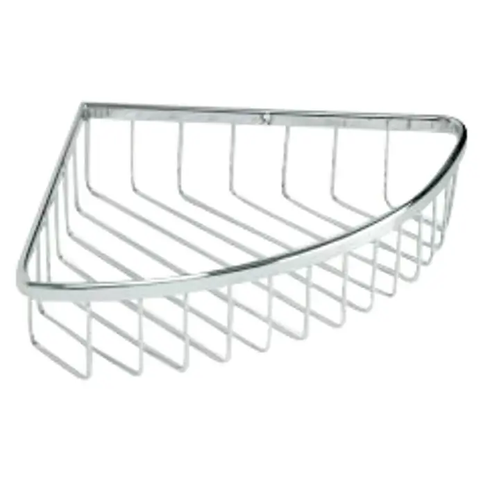 Tatay Cesta de baño angular Krom - 20 x 20 x 5 cm, Cromo