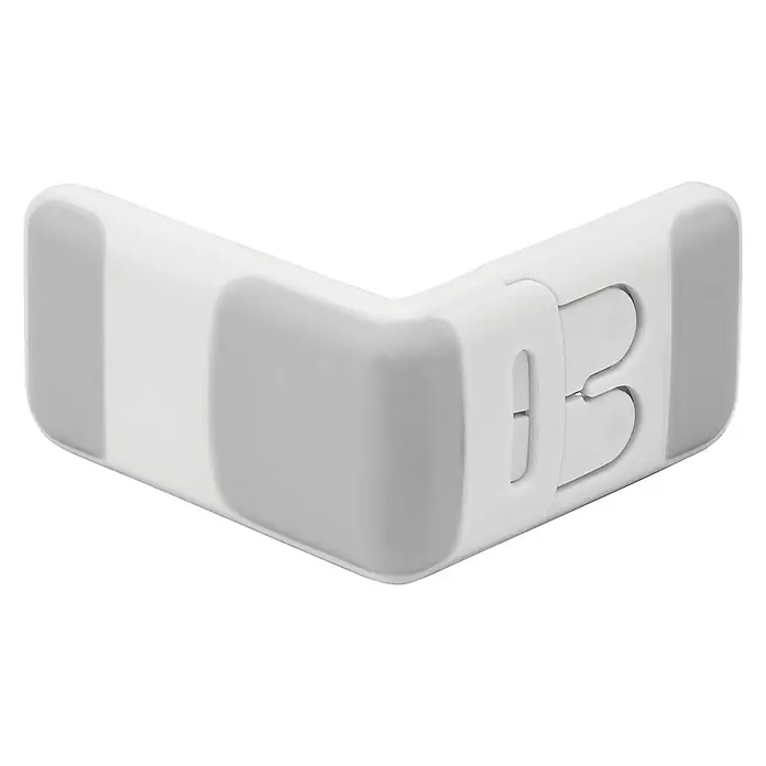 Inofix Cierre para muebles 5103-2- - Blanco/gris, Tipo de montaje: Pegado