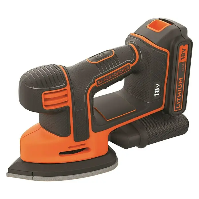 Black+Decker Akku-Multischleifer BDCDS18-QW - 18 V, 1 Akku, 5 Ah, 12.000 U/min