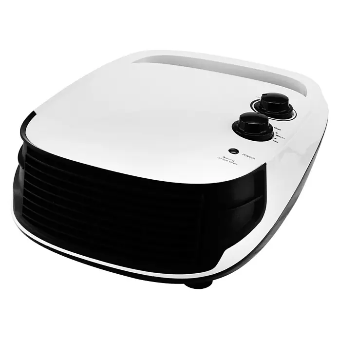 Voltomat HEATING Calefactor de aire para baño - 2.000 W, Blanco, L x An x Al: 34,7 x 29,5 x 14 cm - Vista frontal