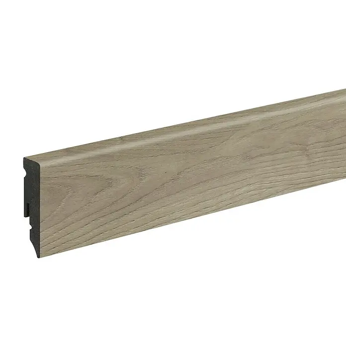 Profiles and more Podna kutna lajsna KU51L Barbados - 2,4 m x 15 mm x 50 mm, Ravni oblik - Pogled s lijeve strane