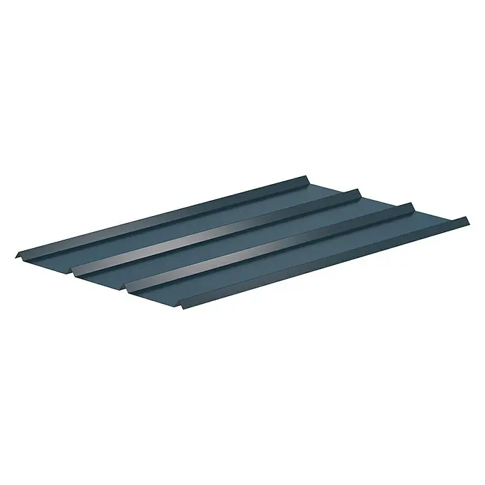 Sarei Piccolo Dachblech Fassadenblech - 118 cm x 58,5 cm x 0,7 mm, Anthrazit - Linke Seitenansicht